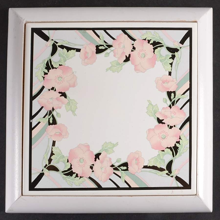 Jolie Square Wood Frame  Trivet by Sango-1