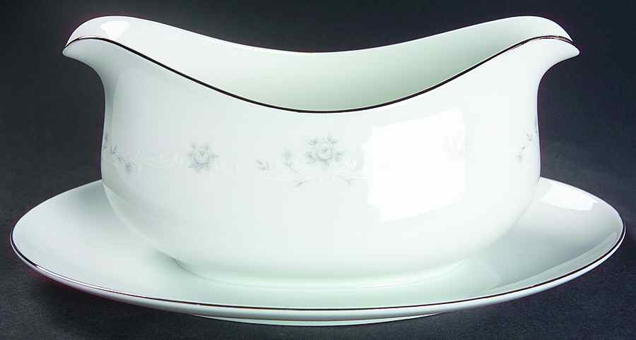 Julie Gravy Boat with Attached Underplate by Sango-1