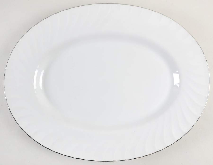 Karen 15" Oval Serving Platter by Sango-1