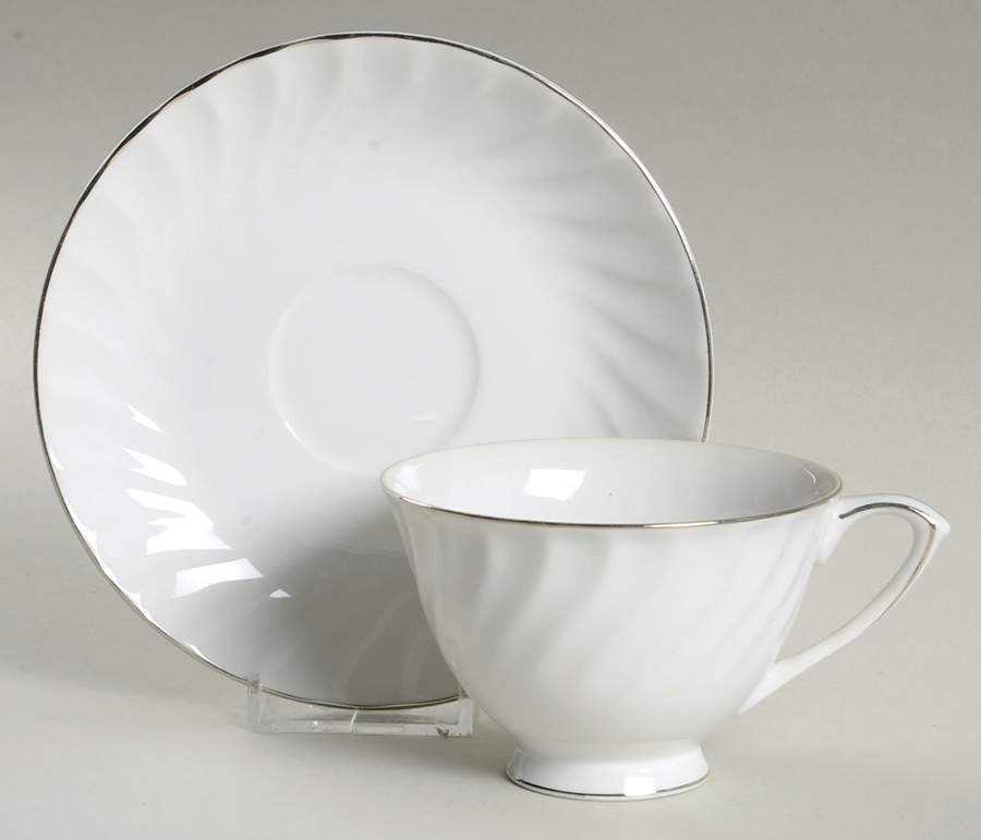 Karen Footed Cup & Saucer Set by Sango-1