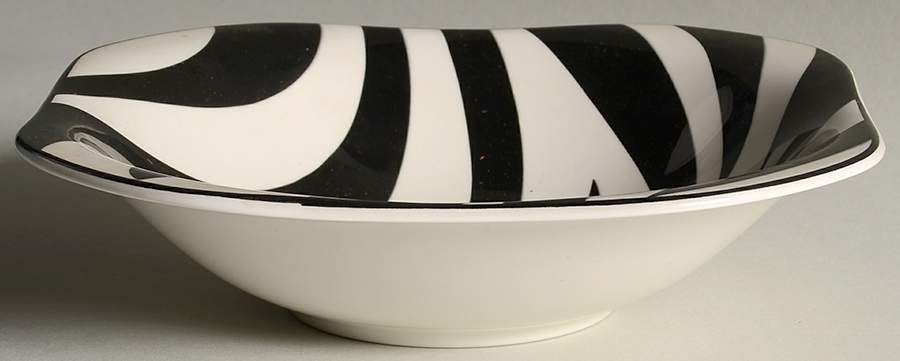 Kenya Black Coupe Soup Bowl by Sango-1