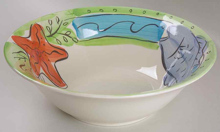 Key West 9" Round Vegetable Bowl by Sango-1