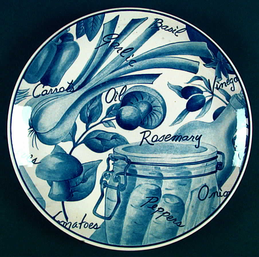 Kitchen Garden Blue Dinner Plate by Sango-1