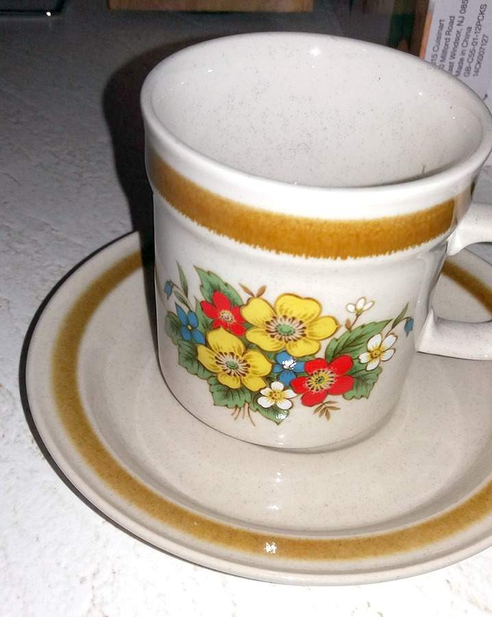 Kingston Flat Cup & Saucer Set by Sango-1