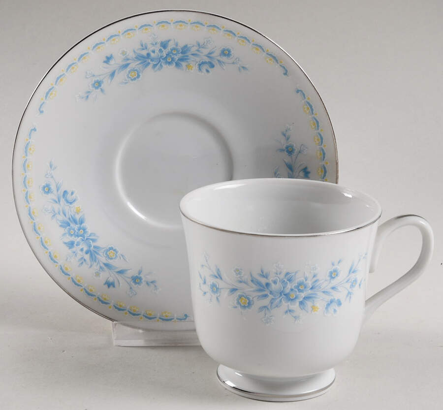 Krisla Footed Cup & Saucer Set by Sango-1