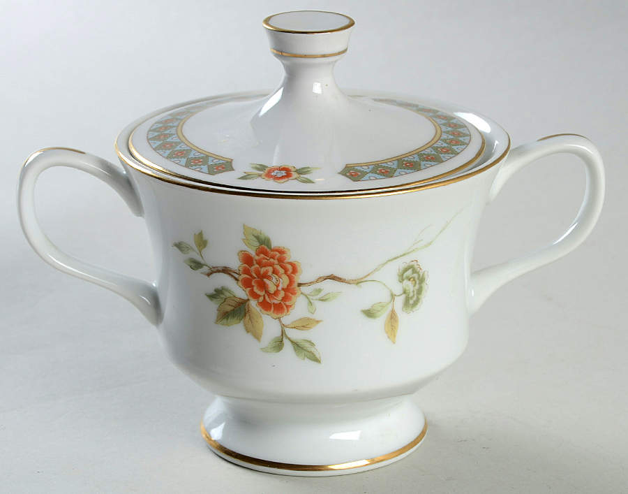 Kutani Sugar Bowl & Lid by Sango-1