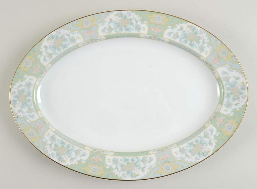Kyoto Garden 14" Oval Serving Platter by Sango-1