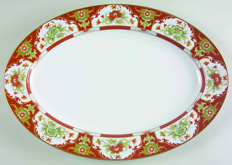 Kyoto 14" Oval Serving Platter by Sango-1
