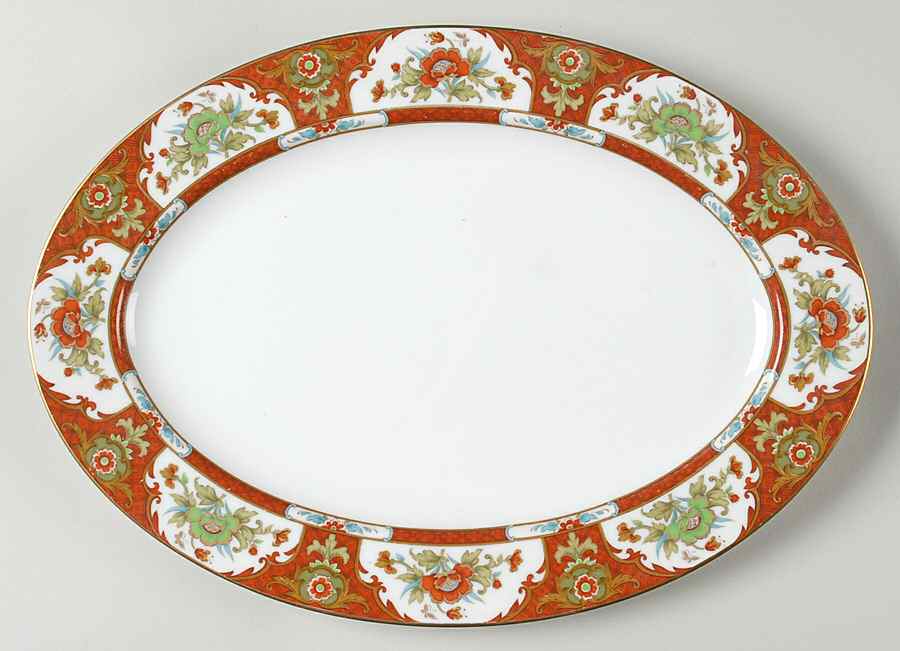 Kyoto 12" Oval Serving Platter by Sango-1