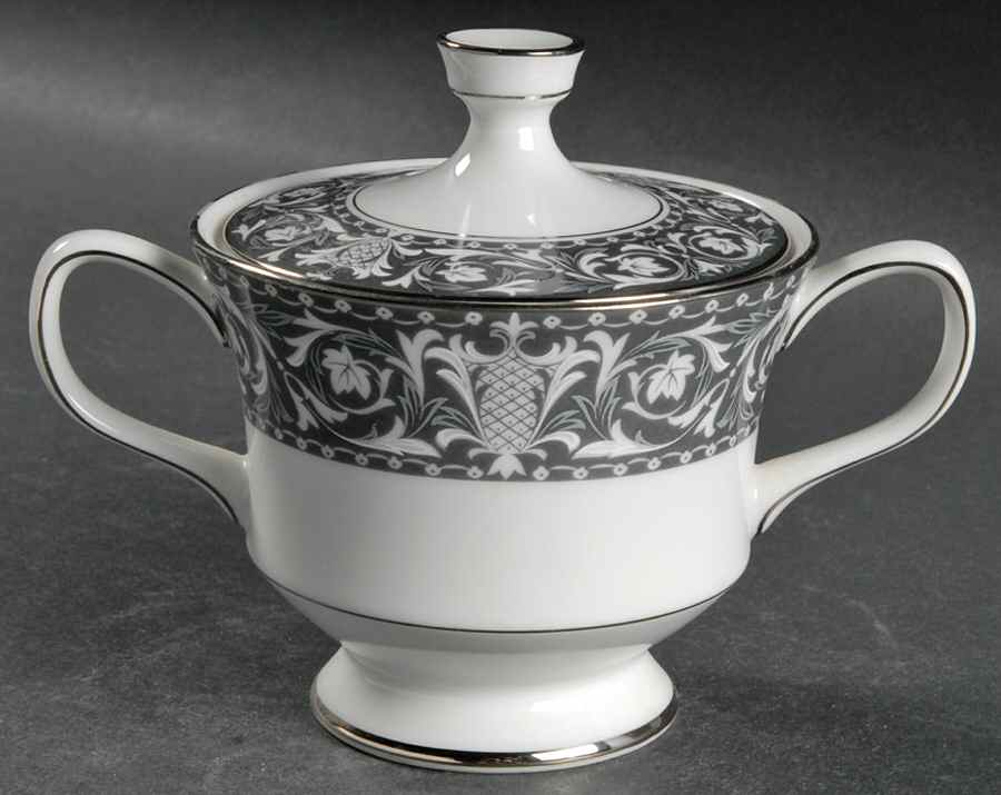 La Boheme Sugar Bowl & Lid by Sango-1