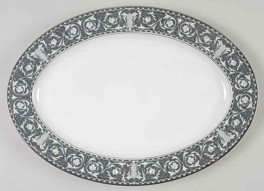 La Boheme 14" Oval Serving Platter by Sango-1