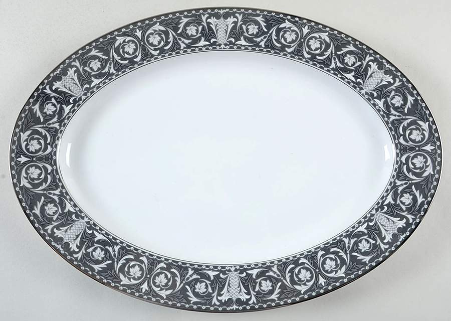La Boheme 16" Oval Serving Platter by Sango-1