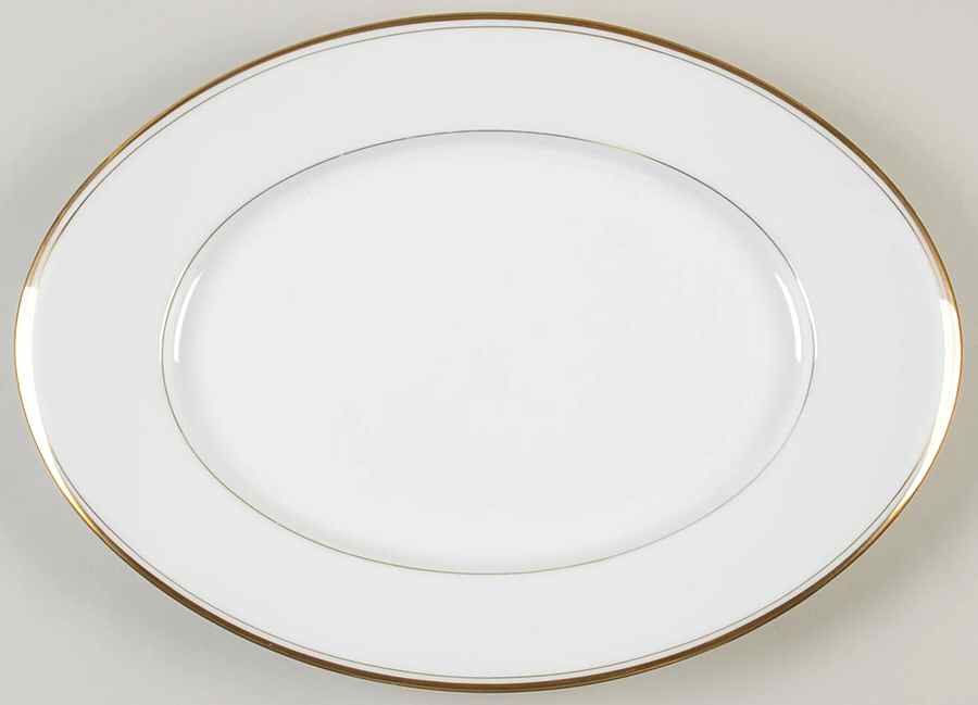 Lance 14" Oval Serving Platter by Sango-1