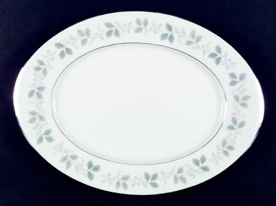 Lani 14" Oval Serving Platter by Sango-1