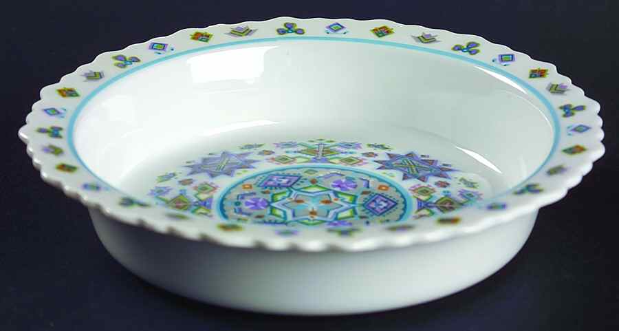 Lapland Blue Rim Cereal Bowl by Sango-1