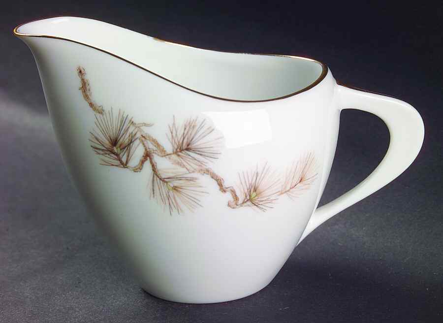 Larchmont (Brown Pine Branch) Creamer by Sango-1