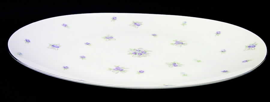 Lavender 16" Oval Serving Platter by Sango-1