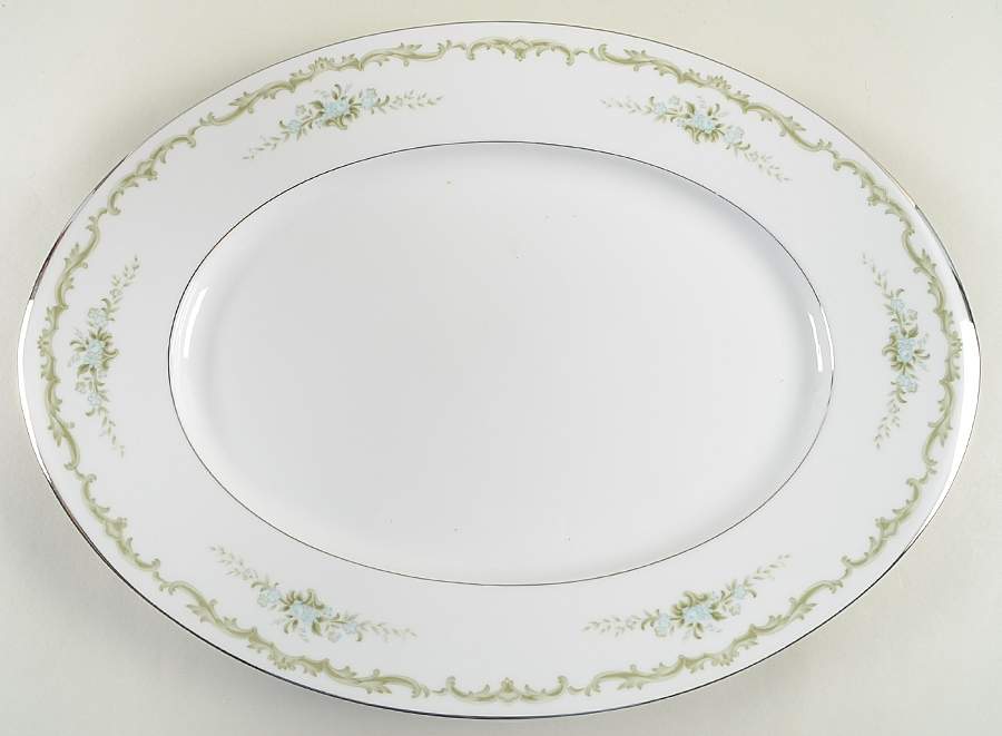 Leilani 16" Oval Serving Platter by Sango-1