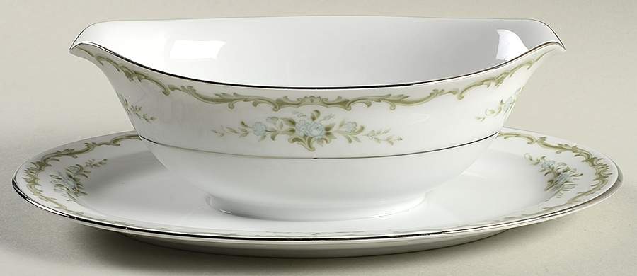 Leilani Gravy Boat with Attached Underplate by Sango-1