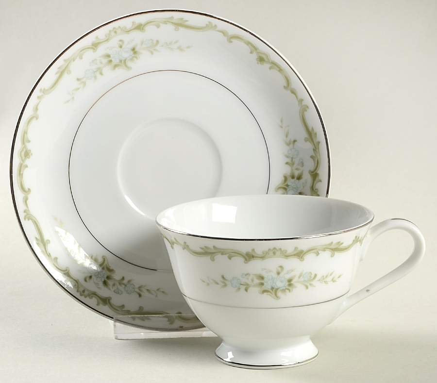 Leilani Footed Cup & Saucer Set by Sango-1