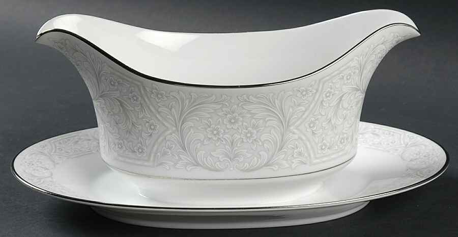 Lisbon Gravy Boat with Attached Underplate by Sango-1