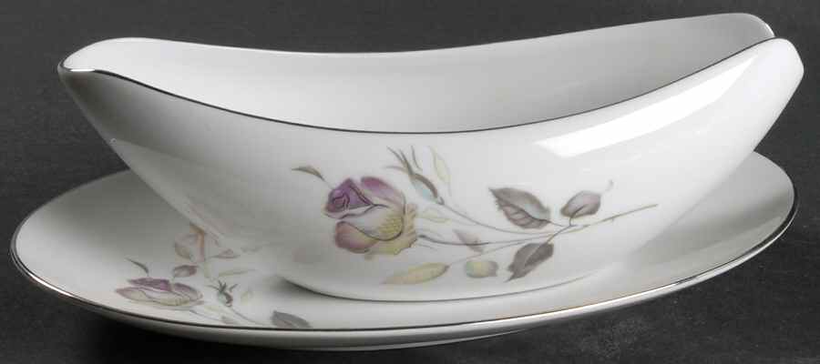 Lori Gravy Boat & Underplate/Relish by Sango-1