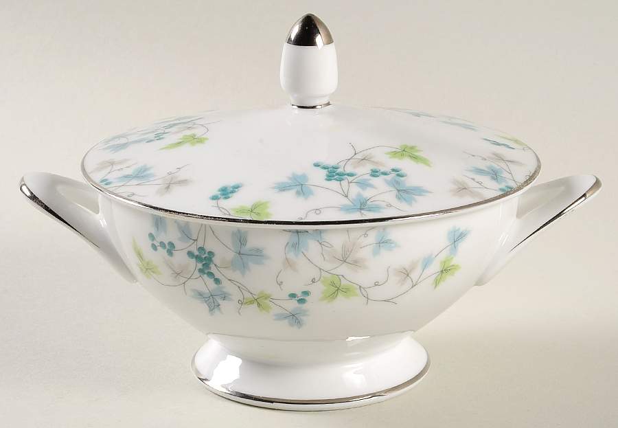 Madeira Sugar Bowl & Lid by Sango-1