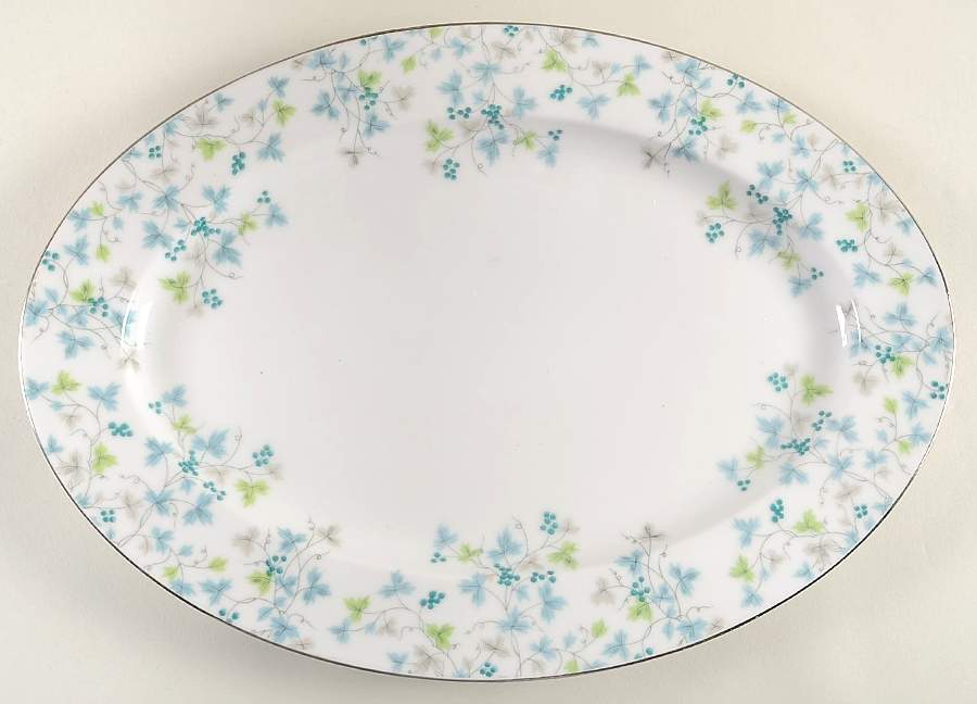 Madeira 14" Oval Serving Platter by Sango-1