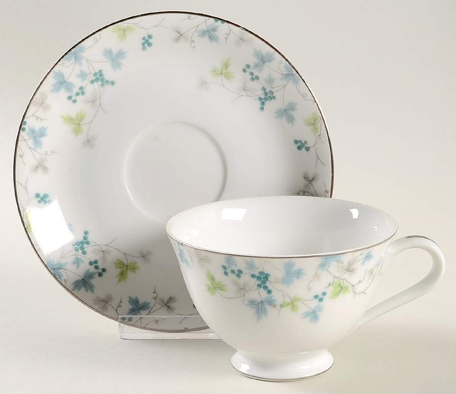 Madeira Footed Cup & Saucer Set by Sango-1