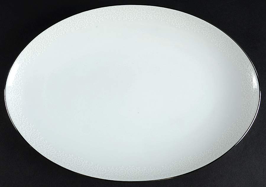 Madelaine 12" Oval Serving Platter by Sango-1