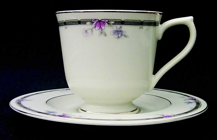Madison Footed Cup & Saucer Set by Sango-1