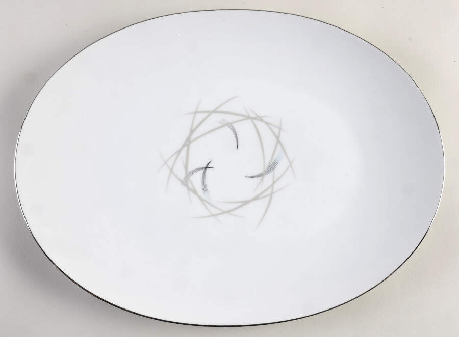 Mardi Gras 14" Oval Serving Platter by Sango-1