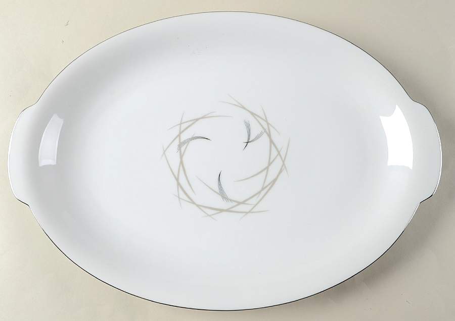 Mardi Gras 15" Oval Serving Platter by Sango-1