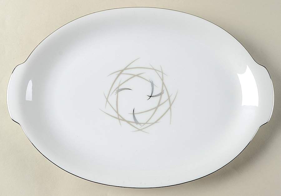 Mardi Gras 12" Oval Serving Platter by Sango-1