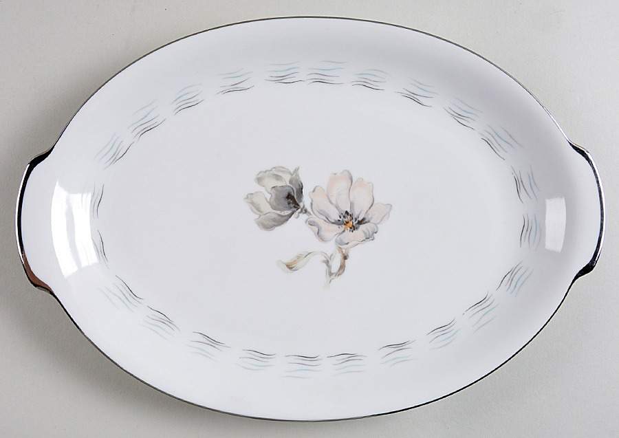 Magnolia 12" Oval Serving Platter by Sango-1