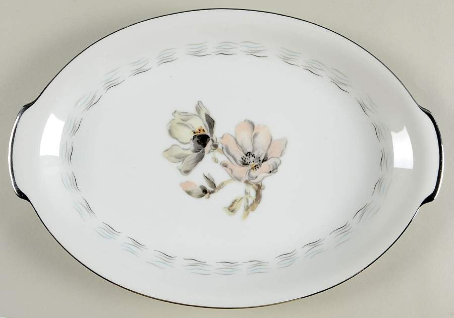 Magnolia 14" Oval Serving Platter by Sango-1