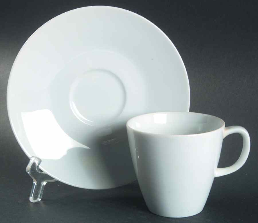 Majestique Flat Cup & Saucer Set by Sango-1