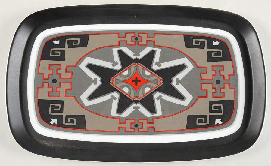 Malta 15" Oval Serving Platter by Sango-1