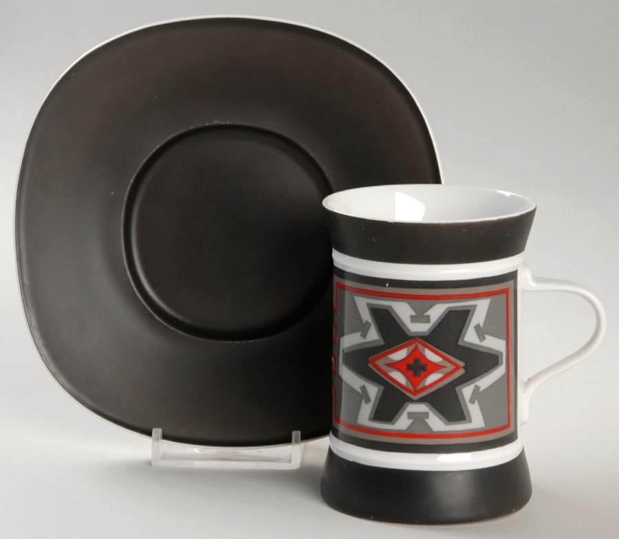 Malta Flat Cup & Saucer Set by Sango-1