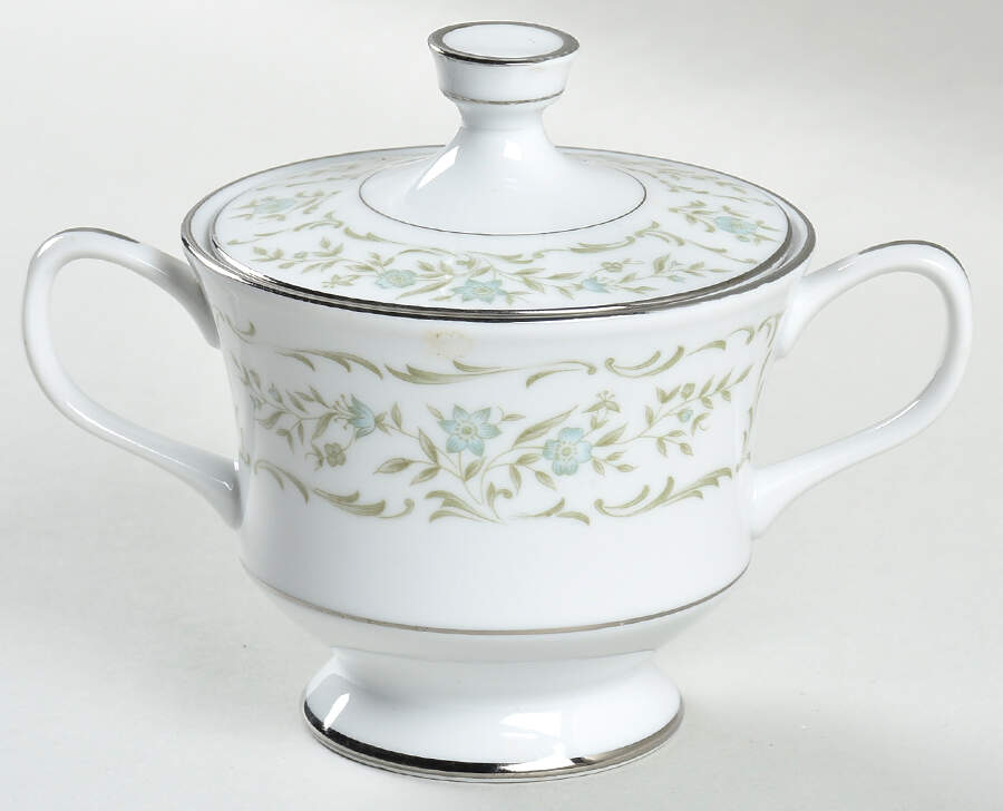 Mantilla Sugar Bowl & Lid by Sango-1