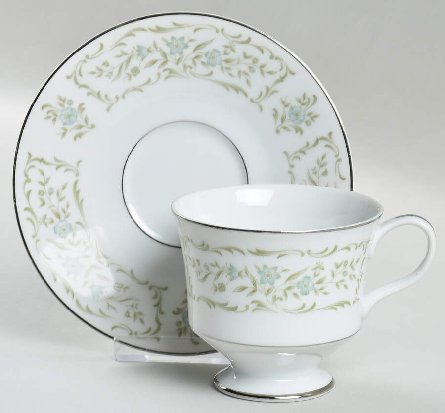 Mantilla Footed Cup & Saucer Set by Sango-1