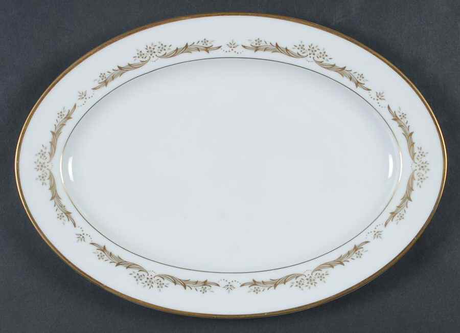 Manchester 12" Oval Serving Platter by Sango-1