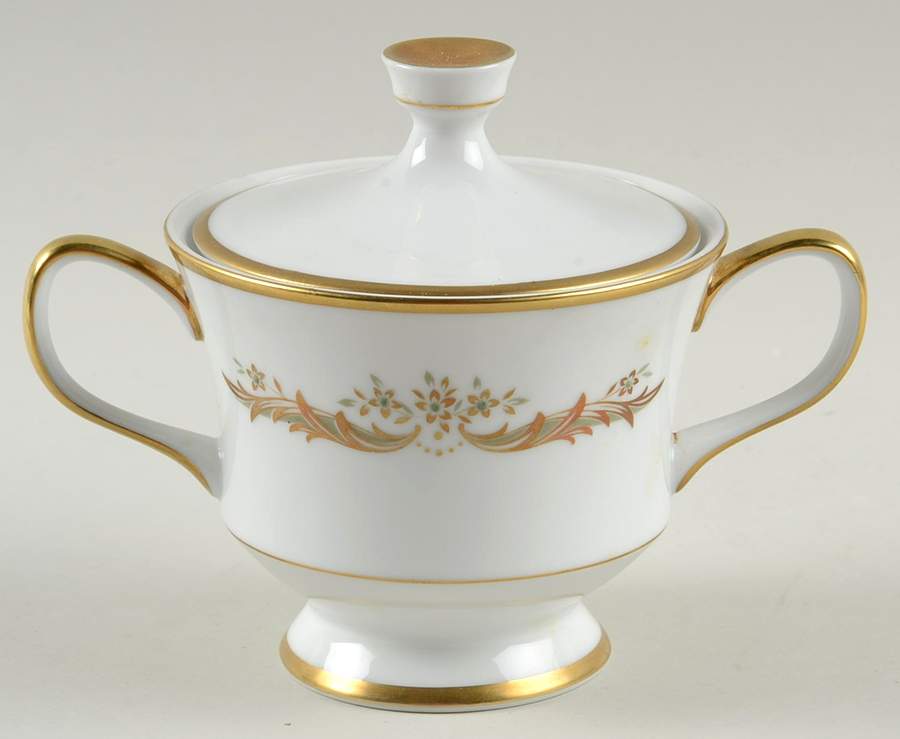 Manchester Sugar Bowl & Lid by Sango-1