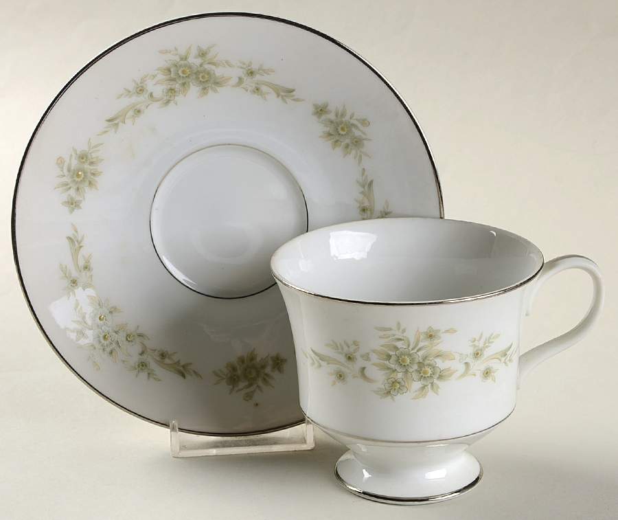 Mandarin Footed Cup & Saucer Set by Sango-1