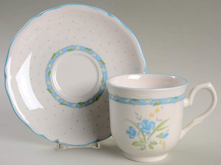 Manoir Flat Cup & Saucer Set by Sango-1