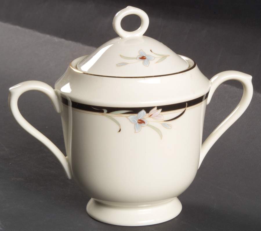 Mansfield Sugar Bowl & Lid by Sango-1