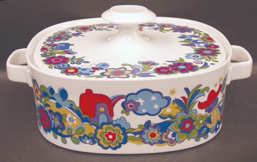 Market Place Round Covered Vegetable by Sango-1
