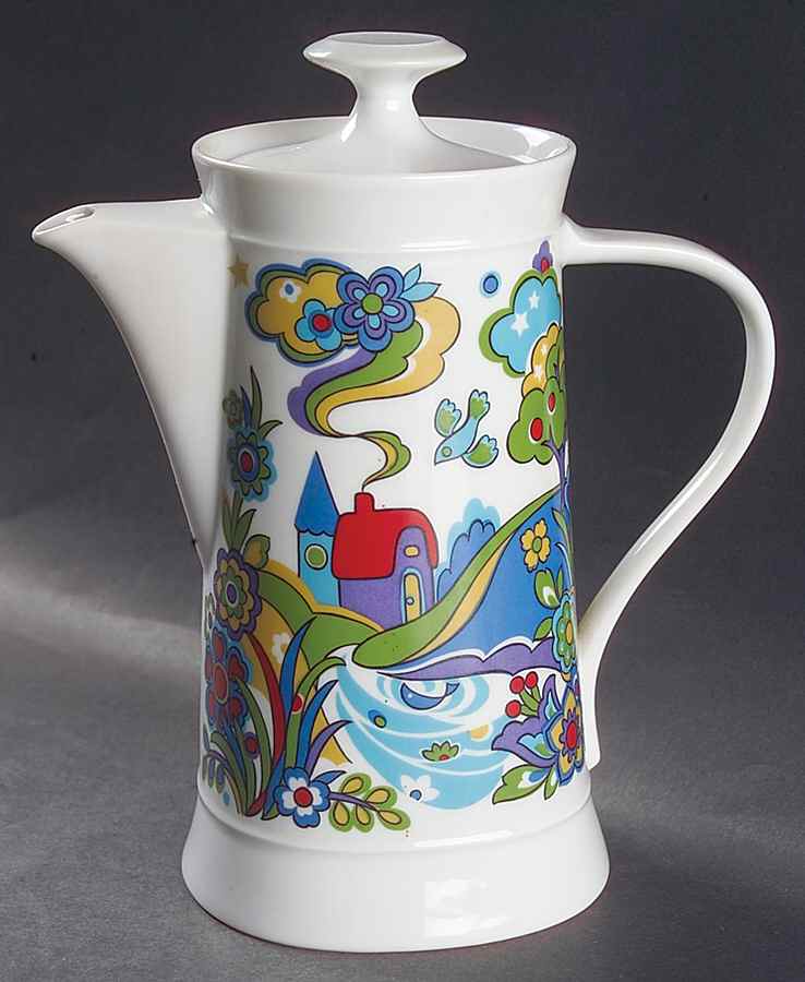 Market Place Mini Coffee Pot & Lid by Sango-1