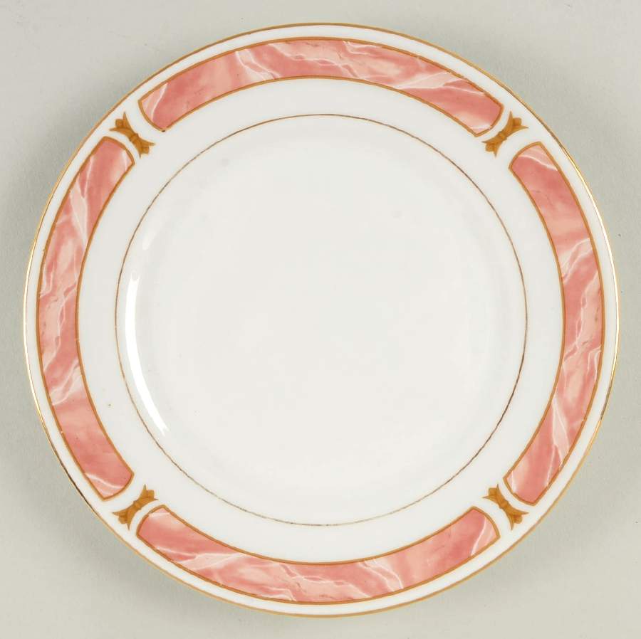 Marble Rose Salad Plate by Sango-1