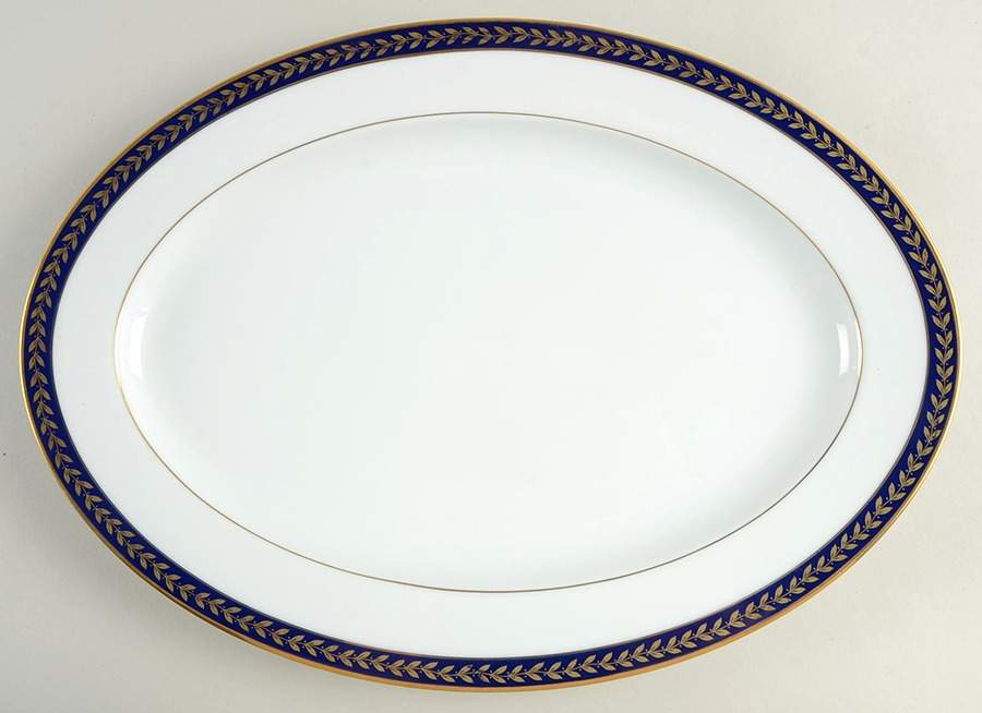 Marseille 14" Oval Serving Platter by Sango-1